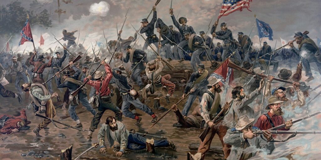 The Battle of Gettysburg Illustration